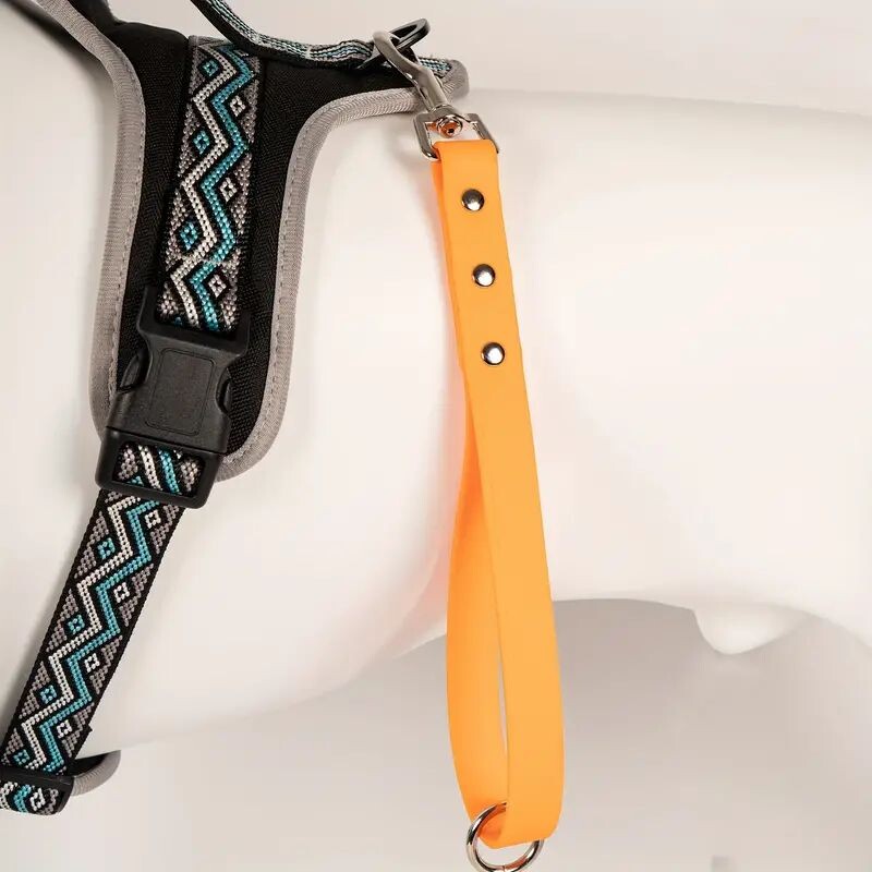 Rövid kutyapóráz PVC kutyapóráz 30 cm nagytestű kutyák kiképzéséhez, sétáltatáshoz Könnyen tisztítható Vízálló póráz kutyák vontatókötél kisállatlánc