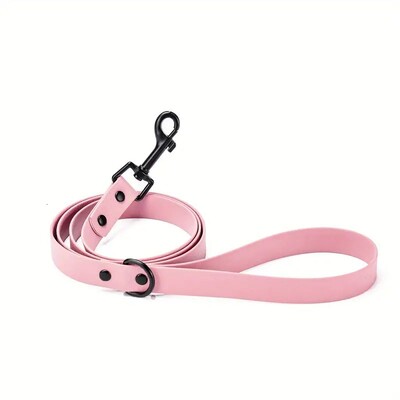 Šunų pavadėlis PVC pavadėliai 1,2 M patvarūs, vandeniui atsparūs lengvai švarūs vaikščiojimo pratimai dideliems vidutiniams mažiems šunims