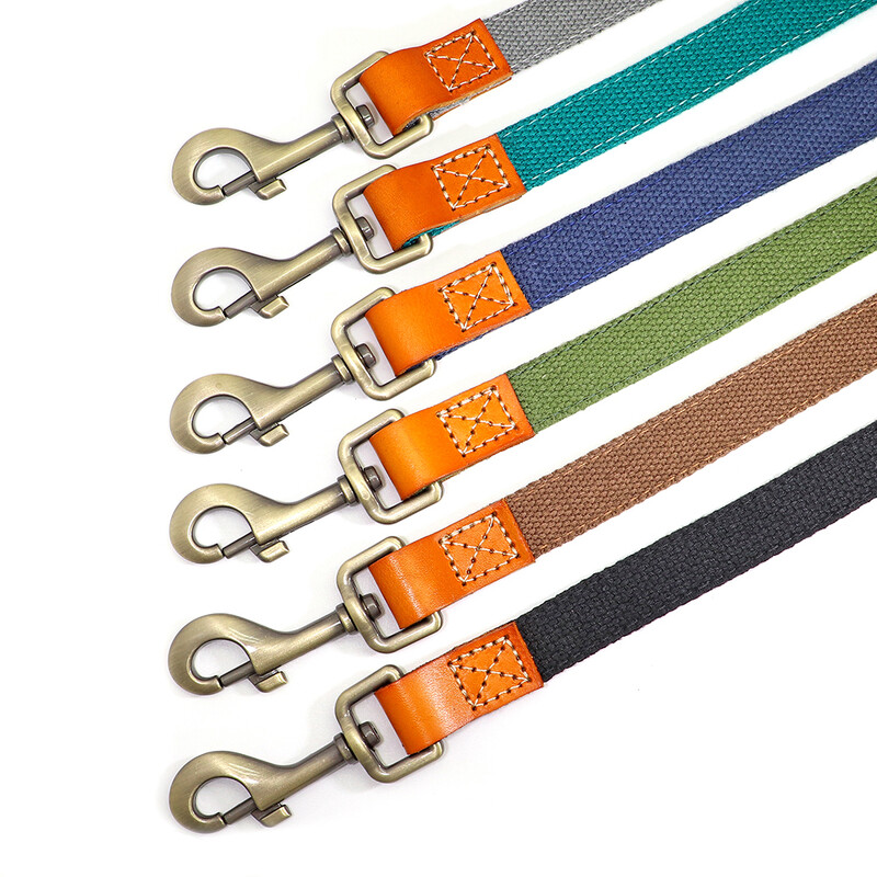 150 cm šunų vedžiojimo pavadėlis Patvarus nailoninis naminių šunų lynas su PU odine rankena, skirtas mažiems vidutiniams dideliems šunims prancūzų buldogas