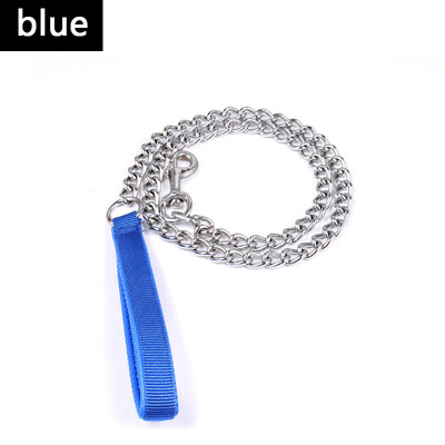 120 cm naminių šunų metalinė dėvėjimuisi atspari grandinėlė, skirta mažoms vidutinėms šunų grandinėlėms Geležinė grandinėlė nuo įkandimo Metalinė naminių šunų grandinės reikmenys