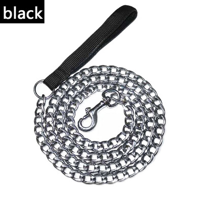 120 cm naminių šunų metalinė dėvėjimuisi atspari grandinėlė, skirta mažoms vidutinėms šunų grandinėlėms Geležinė grandinėlė nuo įkandimo Metalinė naminių šunų grandinės reikmenys