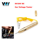 Naujas nuolatinės srovės 6 V 12 V 24 V zondo šviesos sistemos bandymas, automatinio automobilio šviesos grandinės testerio lempos įtampos bandymo rašiklio detektorius, sunkvežimių furgonai, lėktuvai