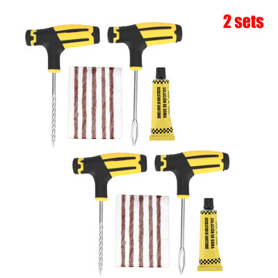 8 vnt./komplektas Automobilių padangų remonto įrankiai Avarinis gelbėjimo rinkinys Be vamzdelio pradūrimo kištukas Dirt Pit Dviratis Dviratis Motociklas Padanga Cementinis dygliavimas