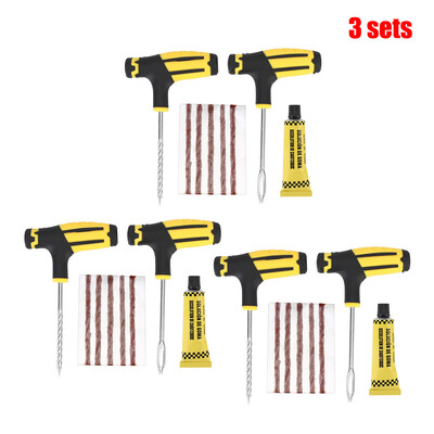 8 vnt./komplektas Automobilių padangų remonto įrankiai Avarinis gelbėjimo rinkinys Be vamzdelio pradūrimo kištukas Dirt Pit Dviratis Dviratis Motociklas Padanga Cementinis dygliavimas