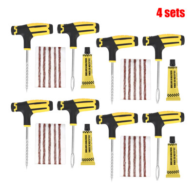 8 vnt./komplektas Automobilių padangų remonto įrankiai Avarinis gelbėjimo rinkinys Be vamzdelio pradūrimo kištukas Dirt Pit Dviratis Dviratis Motociklas Padanga Cementinis dygliavimas