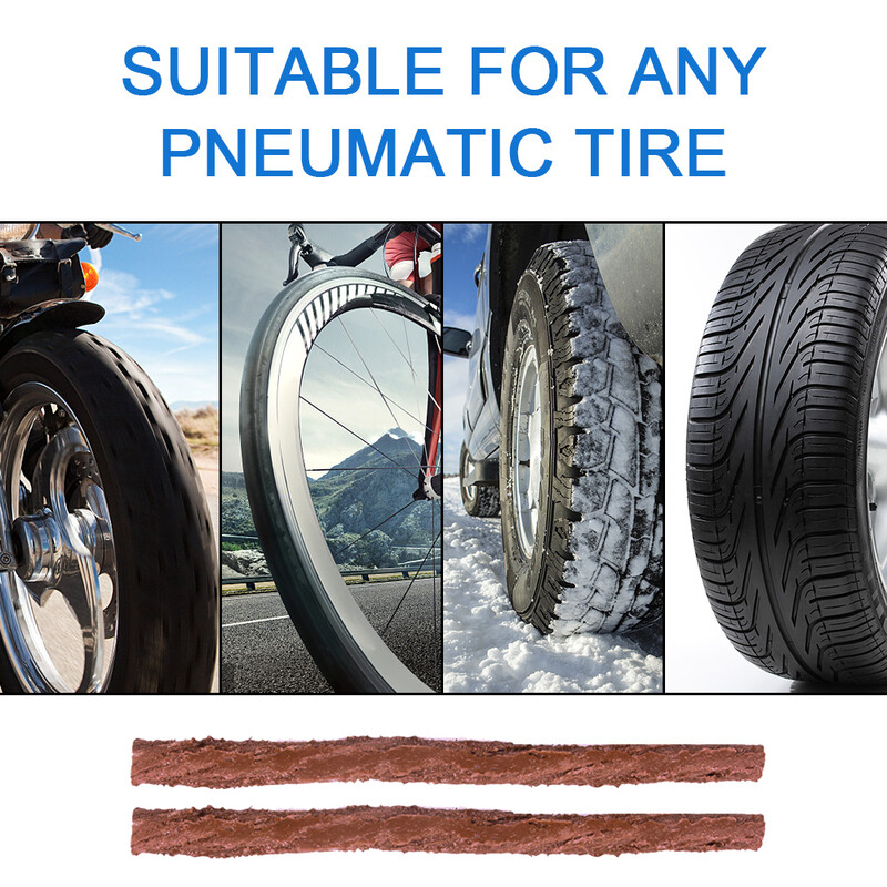 8 vnt./komplektas Automobilių padangų remonto įrankiai Avarinis gelbėjimo rinkinys Be vamzdelio pradūrimo kištukas Dirt Pit Dviratis Dviratis Motociklas Padanga Cementinis dygliavimas