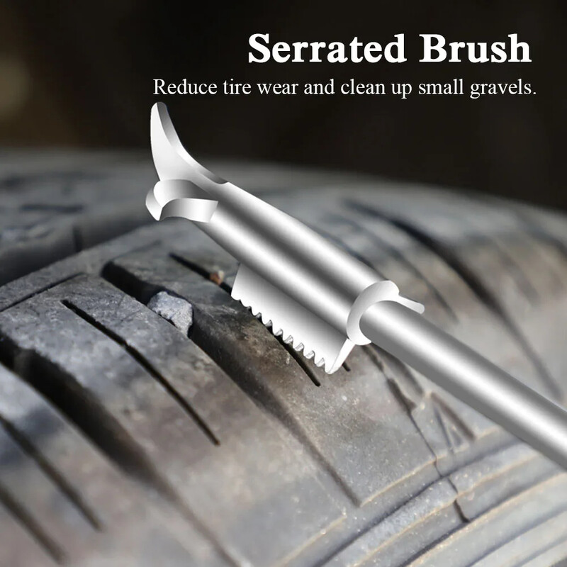 Automobilių padangų remonto valymo kablio atsuktuvo priedas Automobilių padangų akmens valiklis Akmenų valiklis Padangų valymo įrankis Padangų taisymo įrankiai ﻿