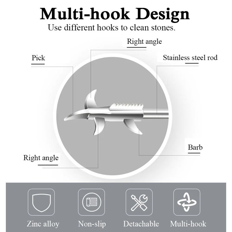 Automobilių padangų remonto valymo kablio atsuktuvo priedas Automobilių padangų akmens valiklis Akmenų valiklis Padangų valymo įrankis Padangų taisymo įrankiai ﻿