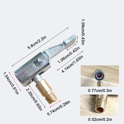 Automātiskā gaisa sūkņa savienotāja skava riepu piepūšanas vārsta adapteris automašīnu riepu remonta instrumenti kravas automašīnu riepu šļūtene piepūšamās sprauslu skavas
