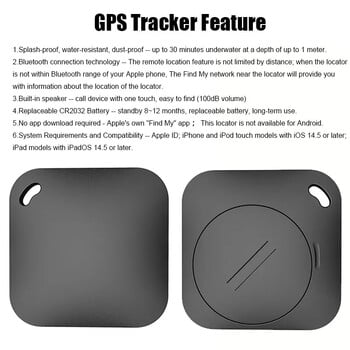 Smart Bluetooth GPS Tracker Работа с Apple Find My APP ITag Anti Lost Reminder Device MFI Rated Locator Car Key Pet Kids Finder