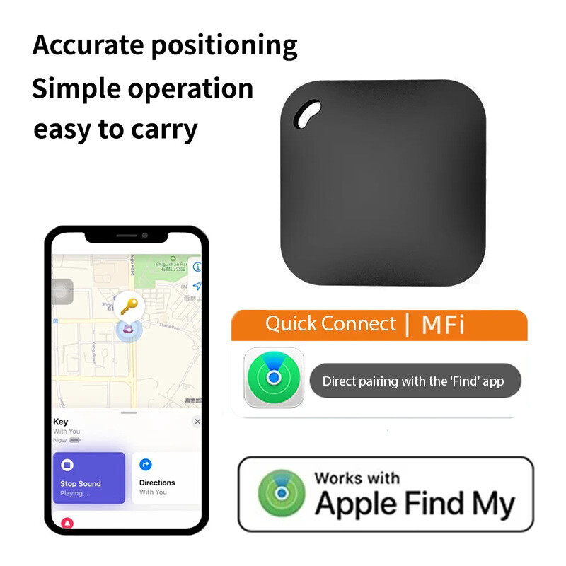 Išmanusis Bluetooth GPS sekiklis Darbas su Apple Find My APP ITag Anti Lost Reminder Device MFI Rated Locator Automobilio raktas Naminių gyvūnėlių vaikų ieškiklis