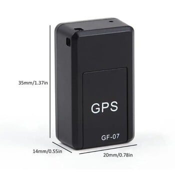 Мини магнитен GF-07 GPS CarTracker Проследяване в реално време Anti Mount SIM Message Pozitioner Локатор за превозни средства в реално време Проследяване на домашни любимци