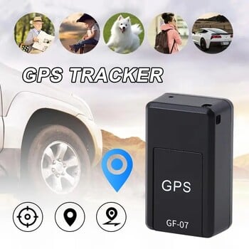 Мини магнитен GF-07 GPS CarTracker Проследяване в реално време Anti Mount SIM Message Pozitioner Локатор за превозни средства в реално време Проследяване на домашни любимци