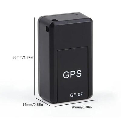 Mini Magnetic GF-07 GPS CarTracker reāllaika izsekošana pret montāžas SIM ziņojumu pozicionētājs Reāllaika transportlīdzekļu vietrādis mājdzīvnieku izsekotājs