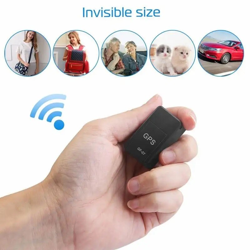 Mini Magnetic GF-07 GPS CarTracker reāllaika izsekošana pret montāžas SIM ziņojumu pozicionētājs Reāllaika transportlīdzekļu vietrādis mājdzīvnieku izsekotājs