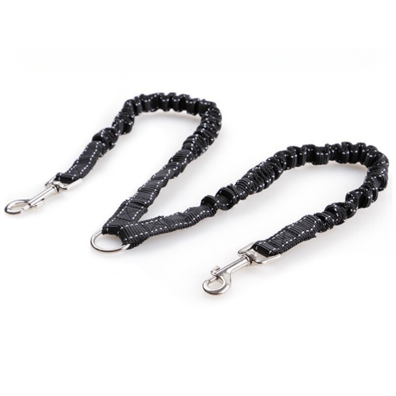 Šuns diržas dvigalvis šuns lynas Dvigalvis šuns traukimo lynas Ištraukiama vilkimo virvė naminių gyvūnėlių dirželio amortizacija