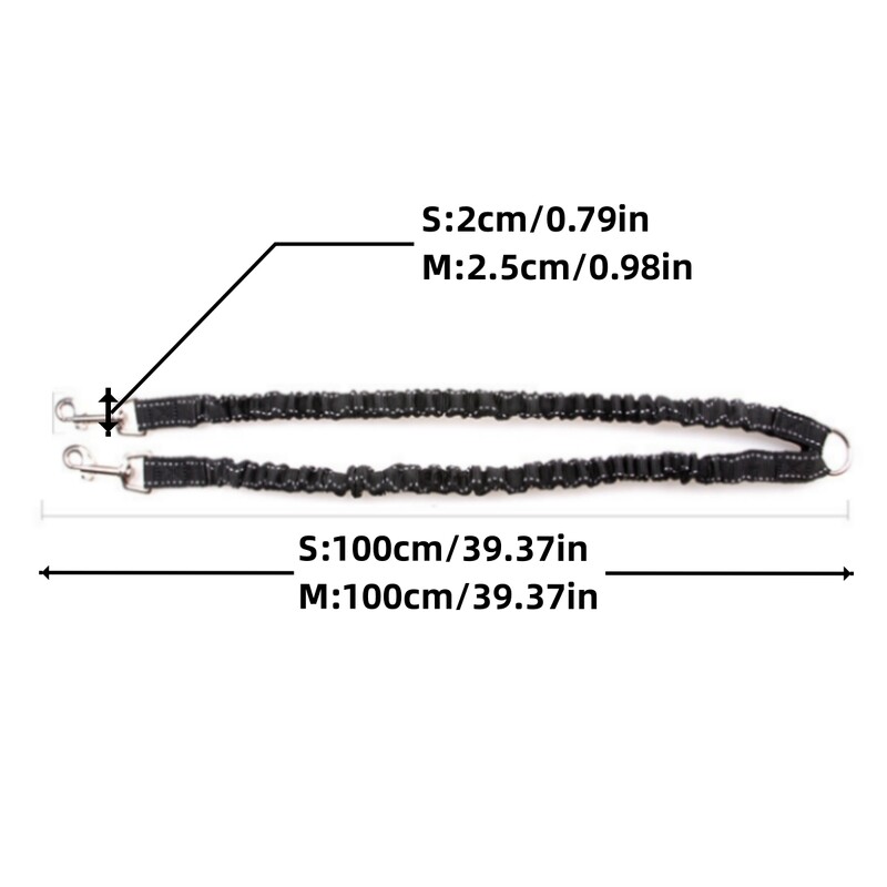 Šuns diržas dvigalvis šuns lynas Dvigalvis šuns traukimo lynas Ištraukiama vilkimo virvė naminių gyvūnėlių dirželio amortizacija