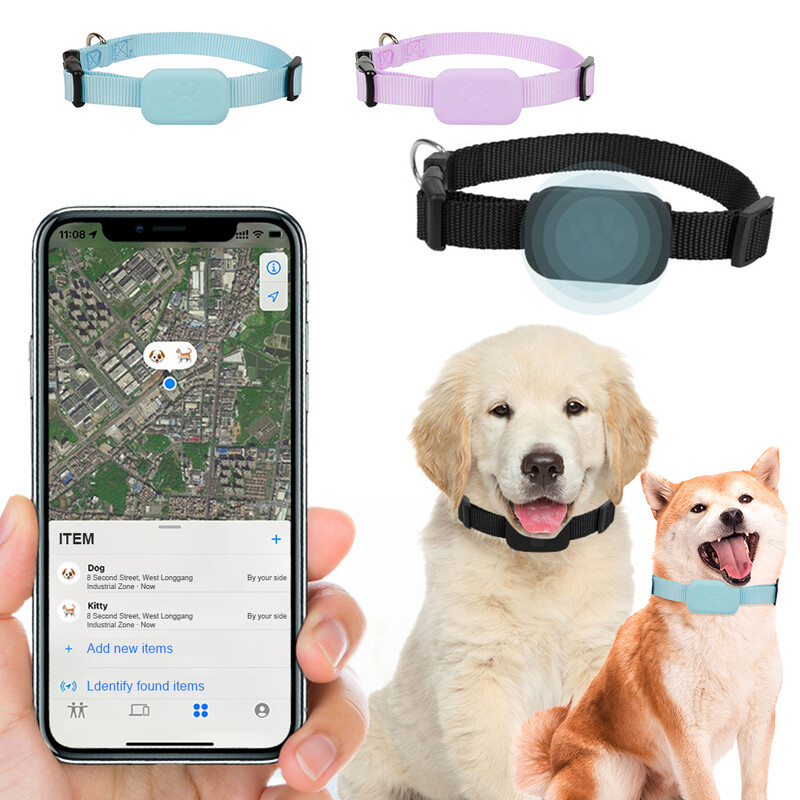 Για iOS Mini GPS Tracker Λειτουργία μπαταρίας Animal Tracking Movement Alert Collar Pet Anti Lost Tracker for Cats Dogs