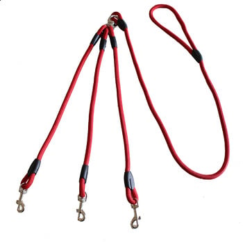 3 Way Dog Leashes Couplers for Walking 3 Dogs Pets Pets Nylon Braided Rope No Tangle Dog Leashes for Small Dogs Dual Three Dogs Leash