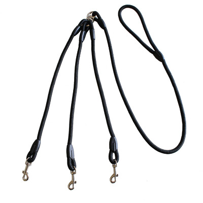3 Way Dog Leashes Couplers for Walking 3 Dogs Pets Pets Nylon Braided Rope No Tangle Dog Leashes for Small Dogs Dual Three Dogs Leash