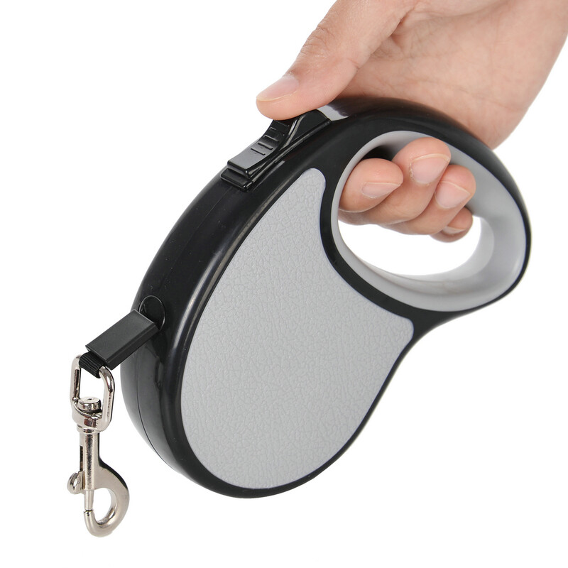 Animal de companie retractabil lesă de câine cățeluș drumeții în aer liber funie extensibilă automată pentru câini de talie mică și mijlocie pisică chihuahua pug buldog