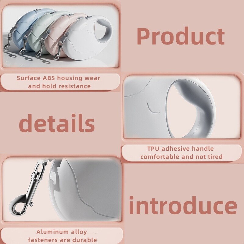 Kimpets 3M 5M retractabil pentru câine mic, mijlociu, pisică, în aer liber, tracțiune, ruleta, accesorii pentru animale de companie