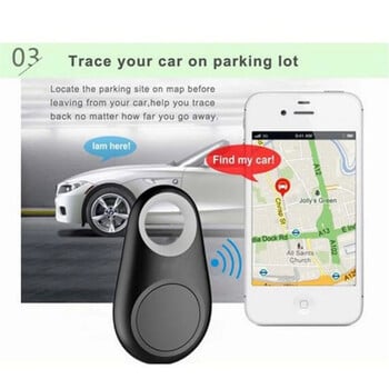 Mini GPS Mobile Bluetooth 5.0 Tracker Anti-Lost Device Кръгло устройство против изгубване Pet Kids Bag Wallet Tracking Smart Finder Locator