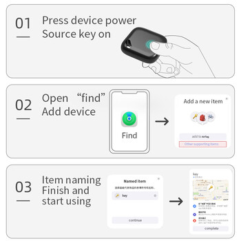 Smart Tag Keys Finder Global Tracker работи с Find My APP Anti Lost Reminder Device for Iphone Replacement Locator MFI Rated