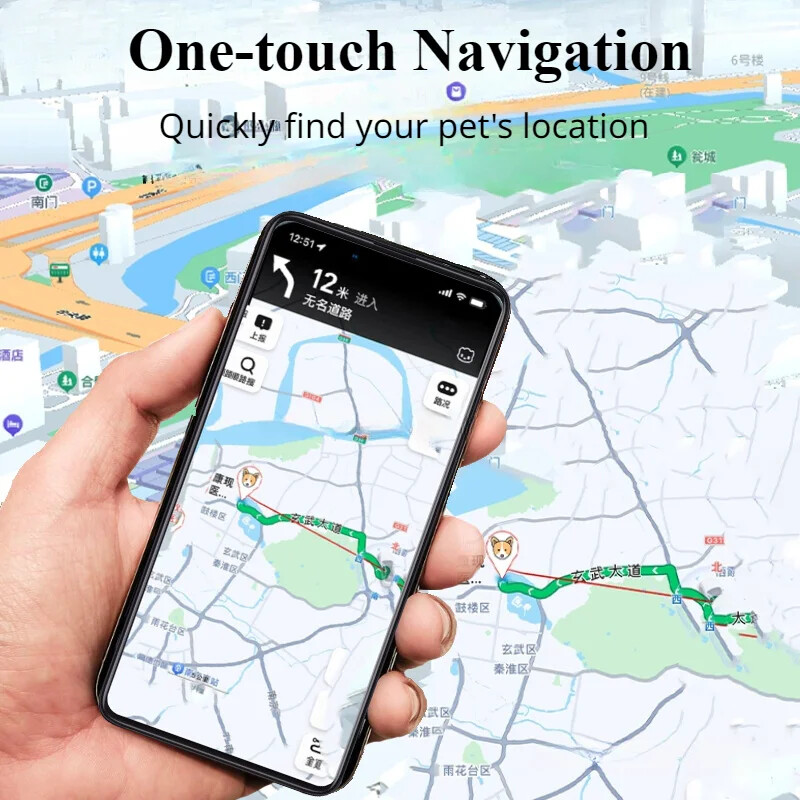 2024 m. naujas vandeniui atsparus lokatorius mini GPS sekiklis Mėlyndantis belaidis kačių ir šunų sekiklis Išmanusis gyvūnų ieškiklis naminių gyvūnėlių padėties nustatymo priemonė