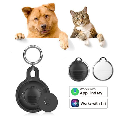 „Pet Mini“ GPS sekiklis su vandeniui atspariu apsauginiu dėklu palaiko tik „iOS Find My APP“ išmanųjį lokatorių „Dog Cat Tag Tag Key Finder“