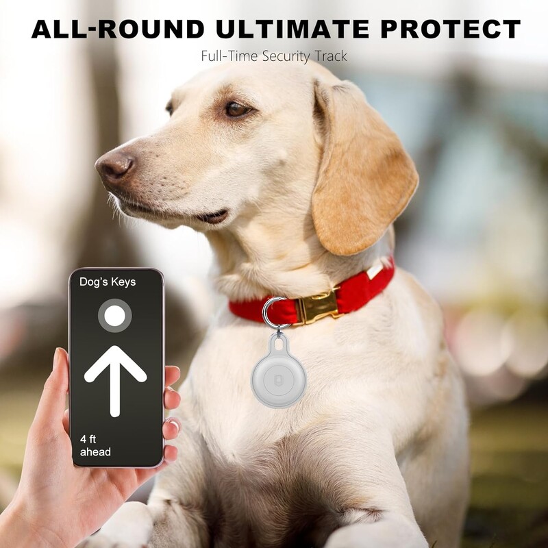 „Pet Mini“ GPS sekiklis su vandeniui atspariu apsauginiu dėklu palaiko tik „iOS Find My APP“ išmanųjį lokatorių „Dog Cat Tag Tag Key Finder“
