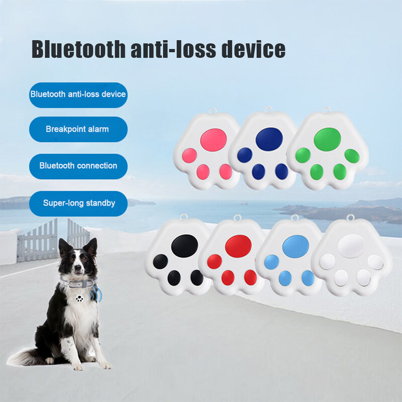 Bezvadu Bluetooth mājdzīvnieku GPS izsekotājs Slēpts Mini Smart Pret Lost izsekošanas ierīce Jaunums suņiem Kaķu meklētājs Mājdzīvnieku kaklasiksnu piederumi