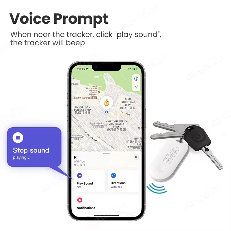 Etichetă GPS pentru copii/bătrâni Smart AirTag Mini Tracker pentru animale de companie Bluetooth Smart Tag Tracker pentru mașini pierdute pentru sistemul Apple IOS Găsește-mi aplicația