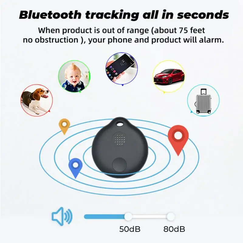 Tuya Smart Bluetooth Elveszett eszköz GPS nyomkövető Intelligens élet Távirányító vezérlés Autó Autó Háziállatok Gyerekek Motoros Címkék Nyomkövető Kereső
