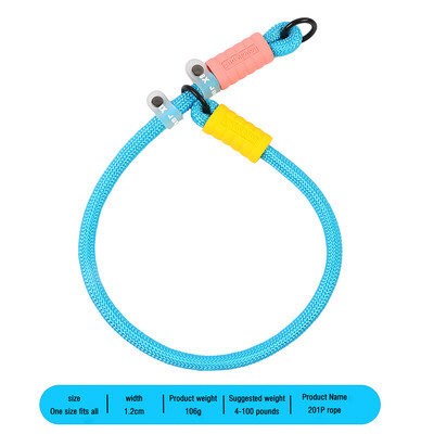 Нова P-верига за домашни любимци Взривозащитено щанцоване против хлъзгане, устойчиво на износване, теглещо въже от захарен памук за разхождащо се куче