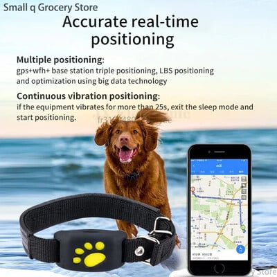 2024 Кучета Котки GPS проследяване Pet GPS Tracker Collar Anti-Lost Device Real Time Tracking Locator Pet Нашийници за универсални кучета