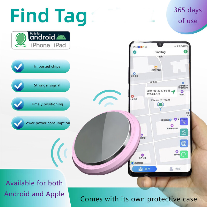 „Smart Key Finder“ lokatorius GPS sekimo įrenginys „Bluetooth“ apsaugos nuo pamestų žymų aliarmo priminimas veikia su „Apple“ ir „Android“, kad būtų galima rasti naminių gyvūnėlių