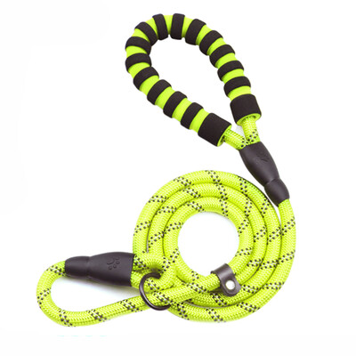 Lesă durabilă din nailon pentru câini pentru animale de companie, cățeluș, plimbări reflectorizante, lesă, alergare, curea de plumb, frânghie pentru câini mici, mijlocii mari, guler