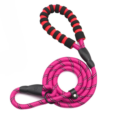 Lesă durabilă din nailon pentru câini pentru animale de companie, cățeluș, plimbări reflectorizante, lesă, alergare, curea de plumb, frânghie pentru câini mici, mijlocii mari, guler