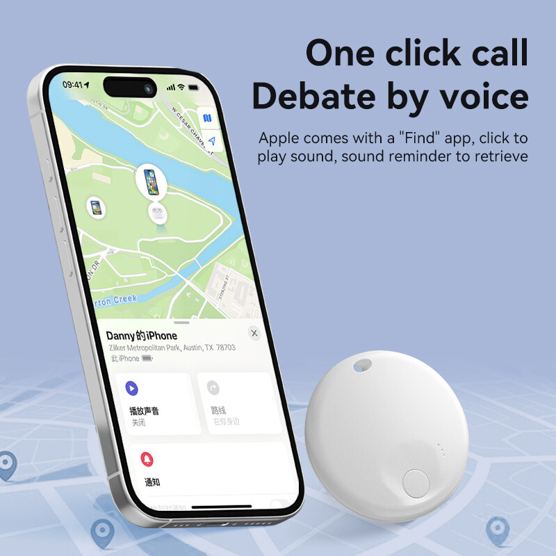 N Tag Smart Mini Tracker pentru copii Animalele de companie lucrează pentru Apple Aplicația „Find My” GPS Poziționare globală Urmă anti-pierdere pentru chei Portofel
