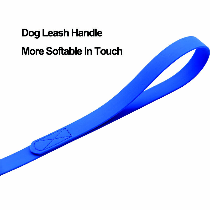 Animal de companie Lesă moale PVC pentru câine Plumb de plimbare pentru câini pentru câini mici, mijlocii mari, rezistent la apă, durabil, anti-mușcătură, rezistent la uzură și anti-murdar