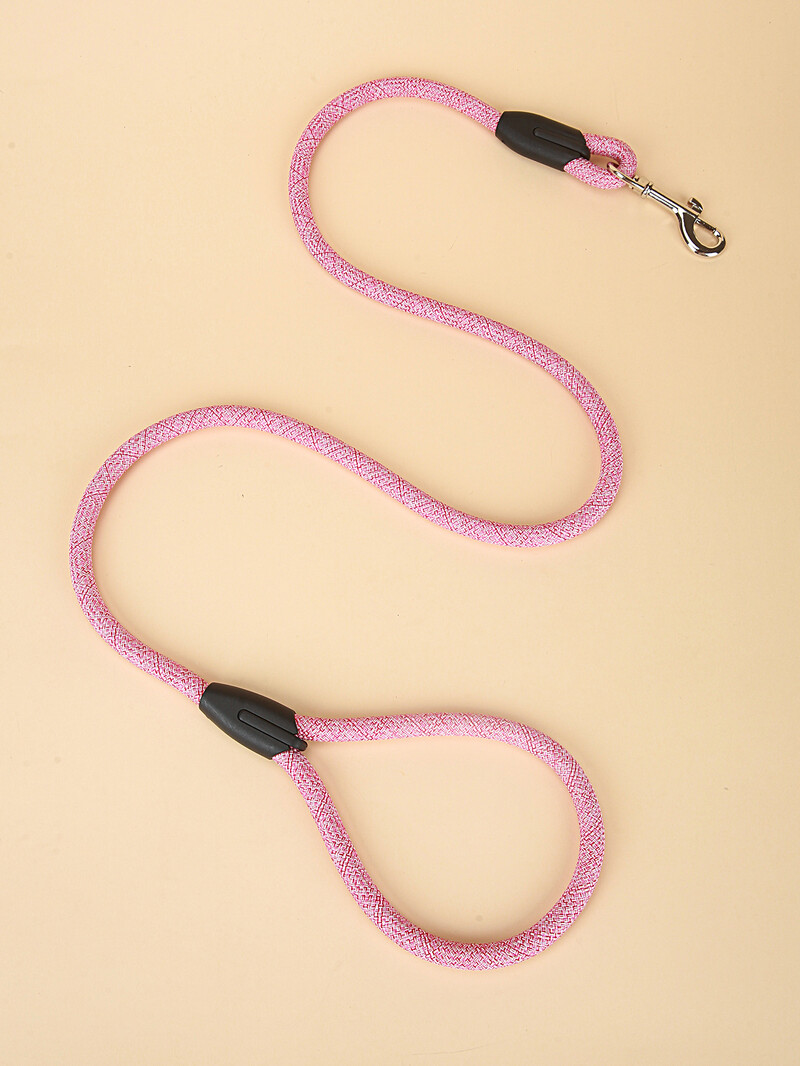 1 db kisállat finomszemcsés körkötél rózsaszínű póráz, közepes és nagy méretű kutyapóráz