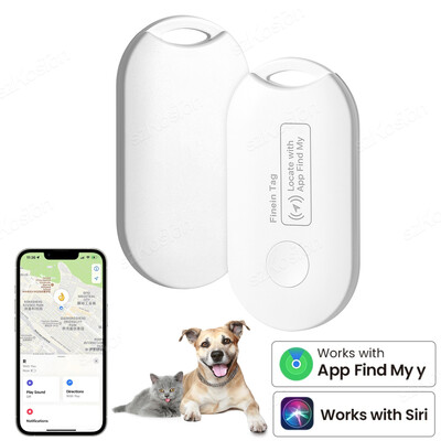 Mājdzīvnieku GPS izsekotājs ar Bluetooth saderīgs GPS vietrādis Suņu kaķi Smart Tag Bagāžas atslēgu meklētājs Saderīgs ar iOS Find My APP