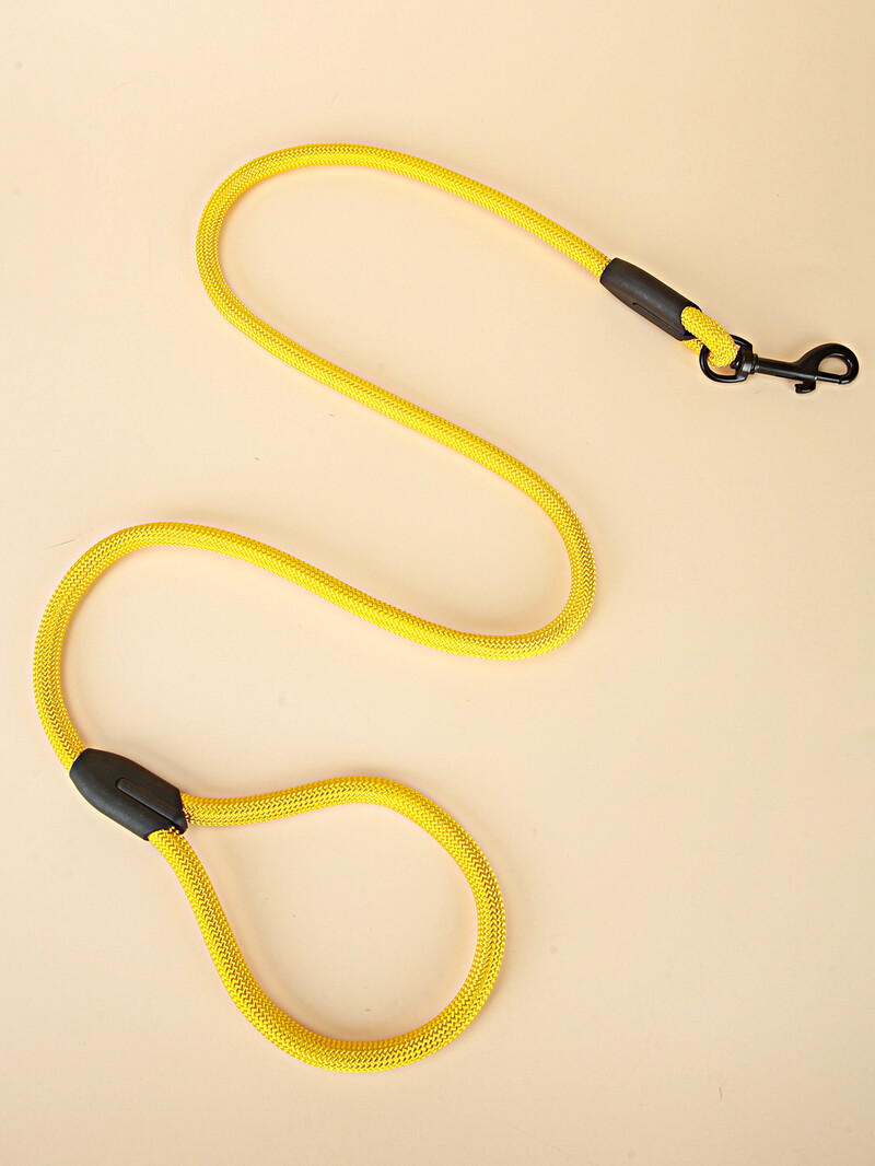 1 CP geltonos apvalios virvės naminių šunų pavadėlio diržai, aukštos kokybės, tvirti ir patvarūs