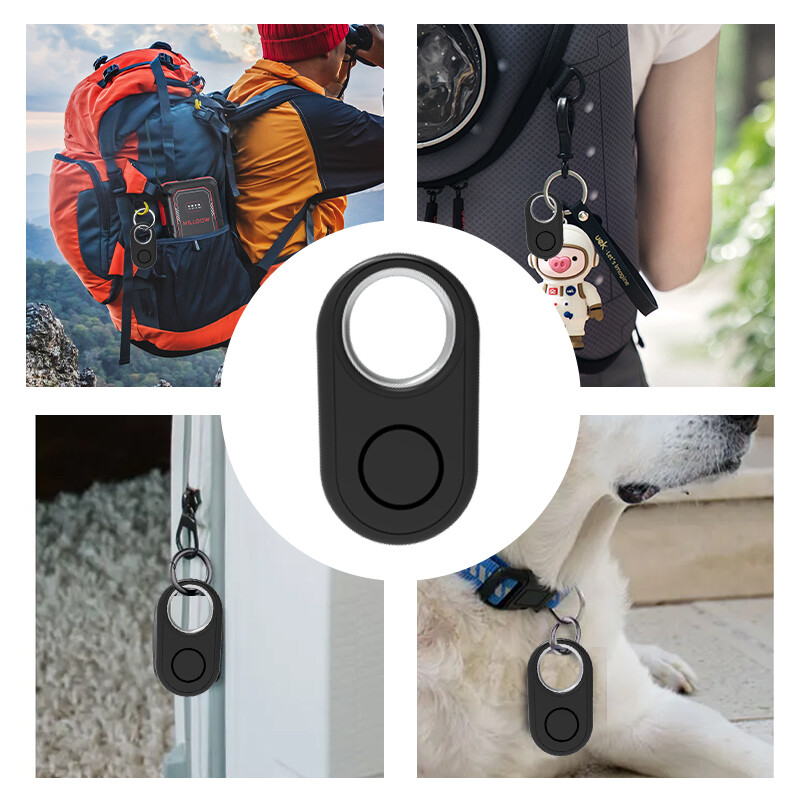 Bluetooth Smart Tag GPS izsekotājs, izmantojot Find My Finder for Keys Bagāžas soma Mājdzīvniekiem IP54 Putekļu un ūdens izturīgs ar silikona apvalku