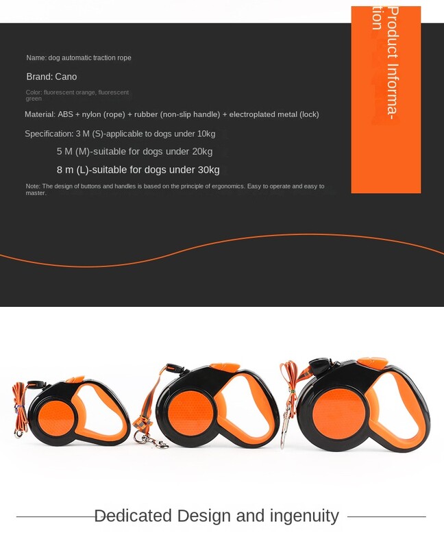 Naminių gyvūnėlių pavadėlis Ištraukiamas šunų vedžiotojas šunų traktorius Šviesą atspindintis nailono pavadėlis šunims