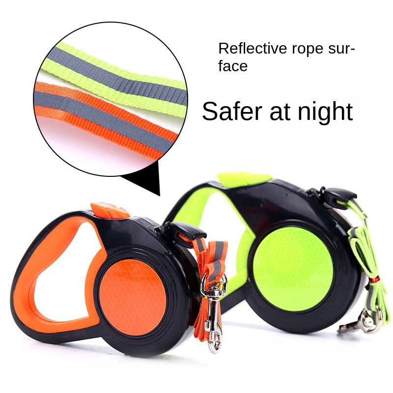 Naminių gyvūnėlių pavadėlis Ištraukiamas šunų vedžiotojas šunų traktorius Šviesą atspindintis nailono pavadėlis šunims