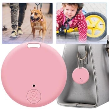 Mini GPS Mobile Bluetooth 5.0 Tracker Anti-Lost Device Кръгло устройство против изгубване Pet Kids Bag Wallet Tracking Smart Finder Locator