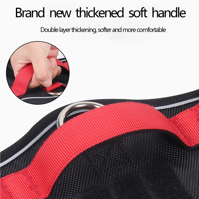 Šunų diržai šviesą atspindintys vidutinio dydžio dideli šunys taktinė liemenė, didelė 1680D vandeniui atspari Oksfordo audinio šunų diržai, naminių gyvūnėlių reikmenys