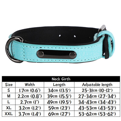 Personalizované obojky pre psov s gravírovaným menovkou, identifikačná značka, prispôsobené meno, mäkký kožený obojok pre malé, stredné a veľké psy, príslušenstvo